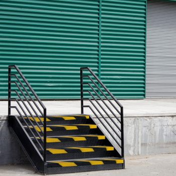 Antirutsch Treppenkantenprofil Außen schwarz gelb