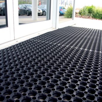Ringmat Honeycomb tapis de sécurité Paillasson tapis d'entrée anti-salissure extérieur caoutchouc antidérapant tapis de travail