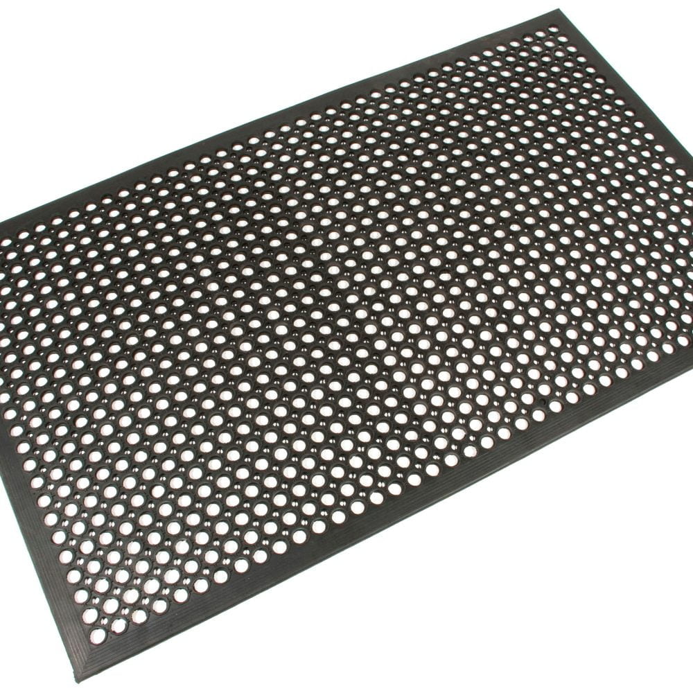Isolated-image-of-a-black-anti-slip- rampmat-on-a-white-background