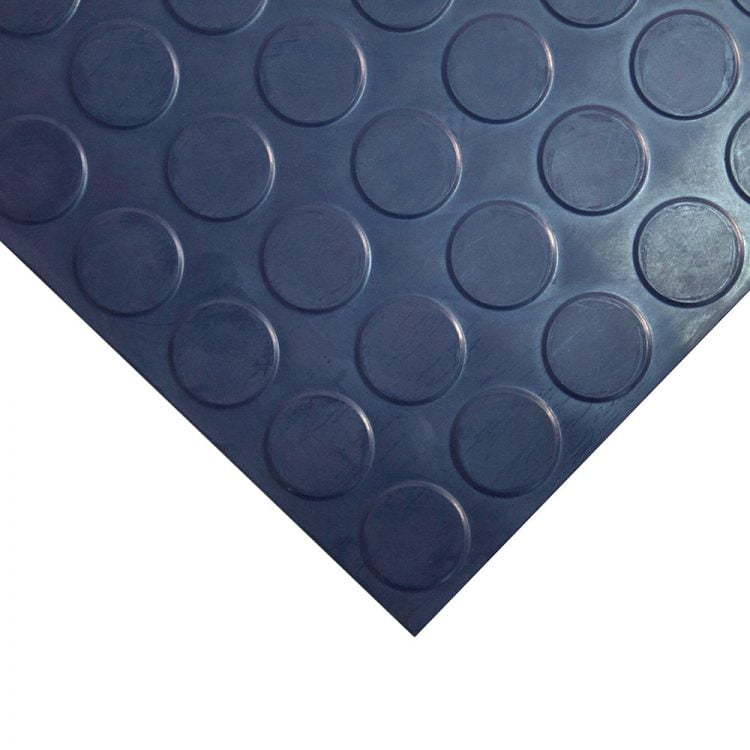 Studded Tile Floor Coverings Style Blue